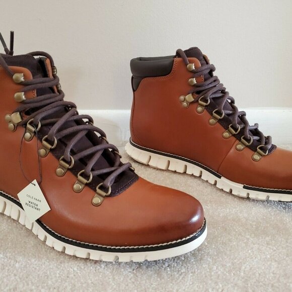 Cole Haan Men's Zerogrand Tan Hiker Waterproof Hiking Boot - Picture 1 of 10